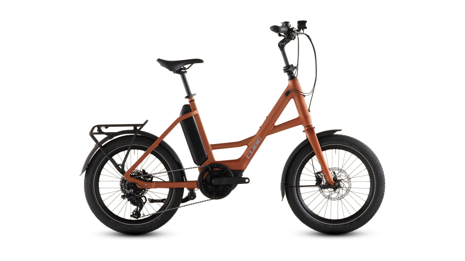 Main image of CUBE CUBE COMPACT HYBRID 545 RUSTORANGE/REFLEX