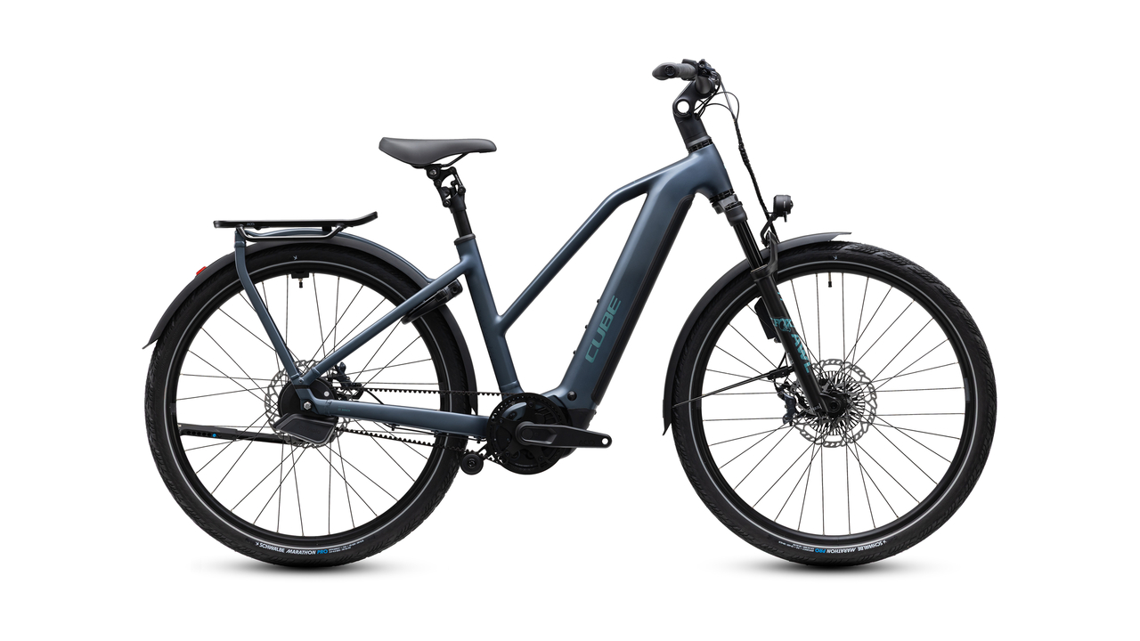 Main image of CUBE Cube Kathmandu Hybrid Deluxe SLX 800 mineralblue´n´blue