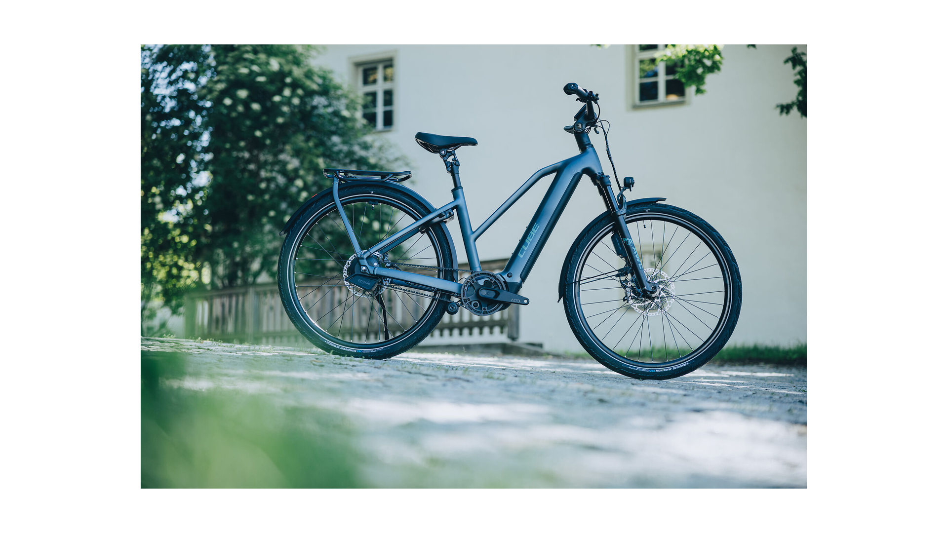 Cube Kathmandu Hybrid Deluxe SLX 800 mineralblue´n´blue