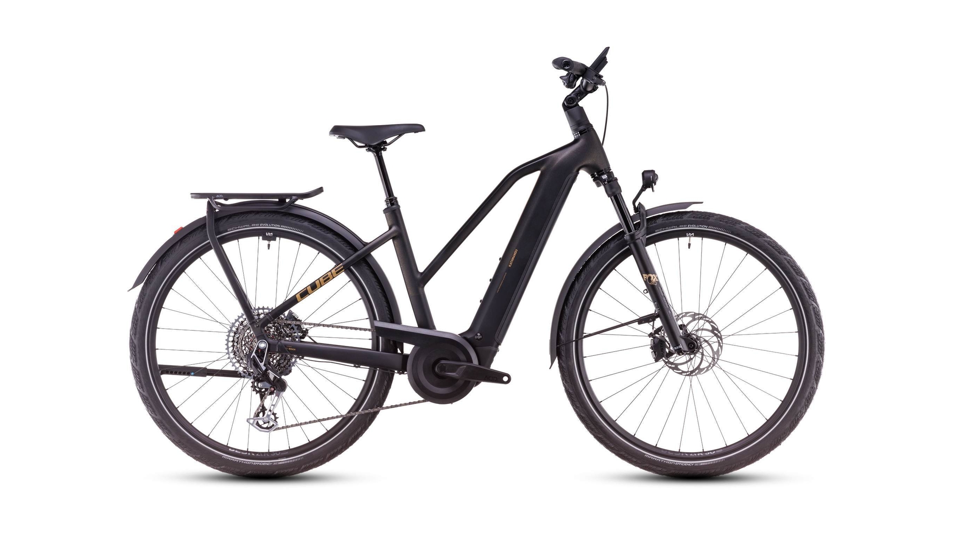 Main image of CUBE CUBE KATHMANDU HYBRID SLT 800 GOLDDUST/BLACK 2025