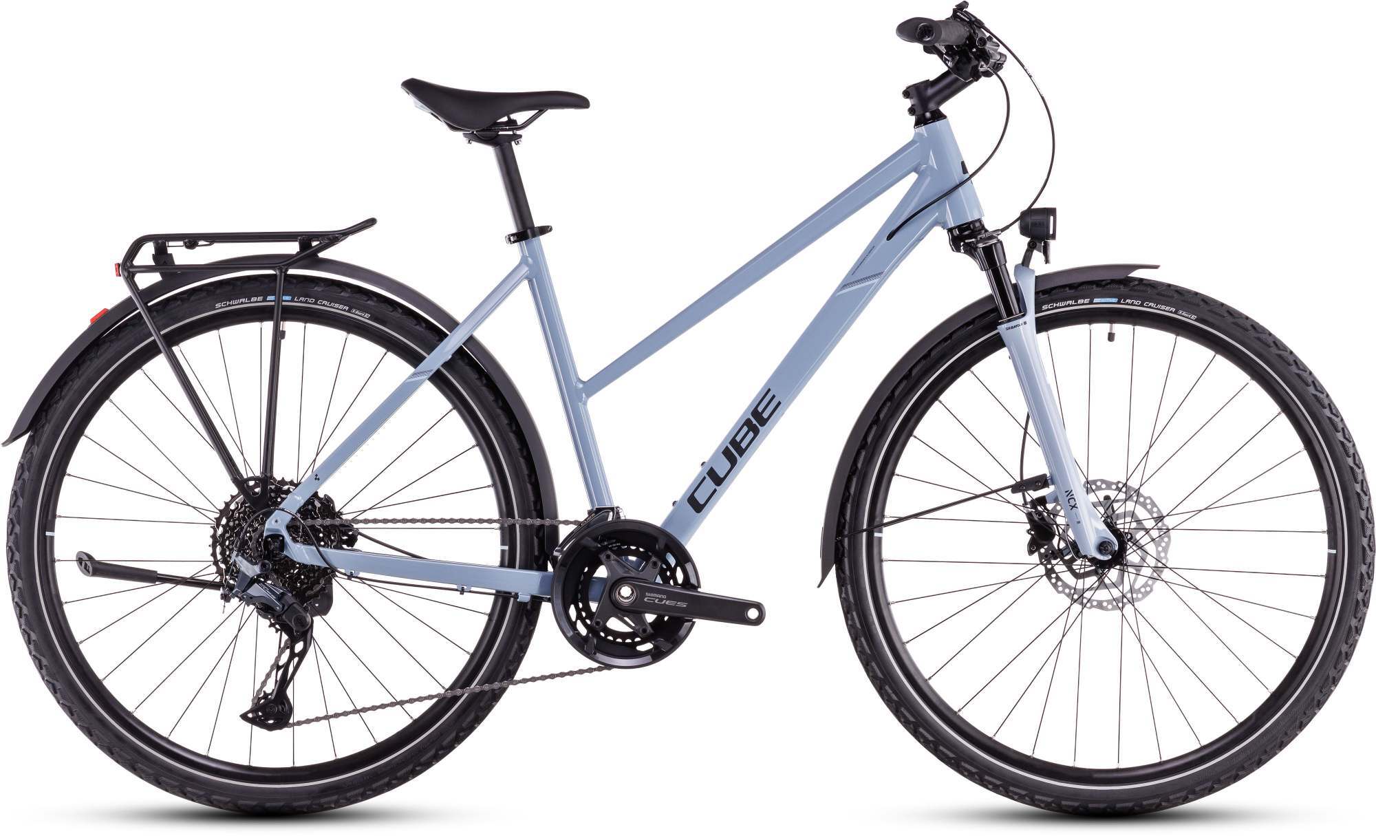 CUBE NATURE EXC ALLROAD PIGEONBLUE/BLACK | Philip Lang Cycles