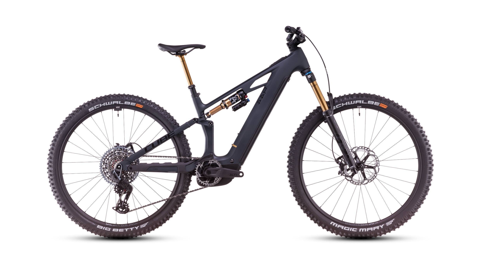 Main image of CUBE CUBE STEREO HYBRID ONE44 HPC AT 800 CARBON/GOLD 2025