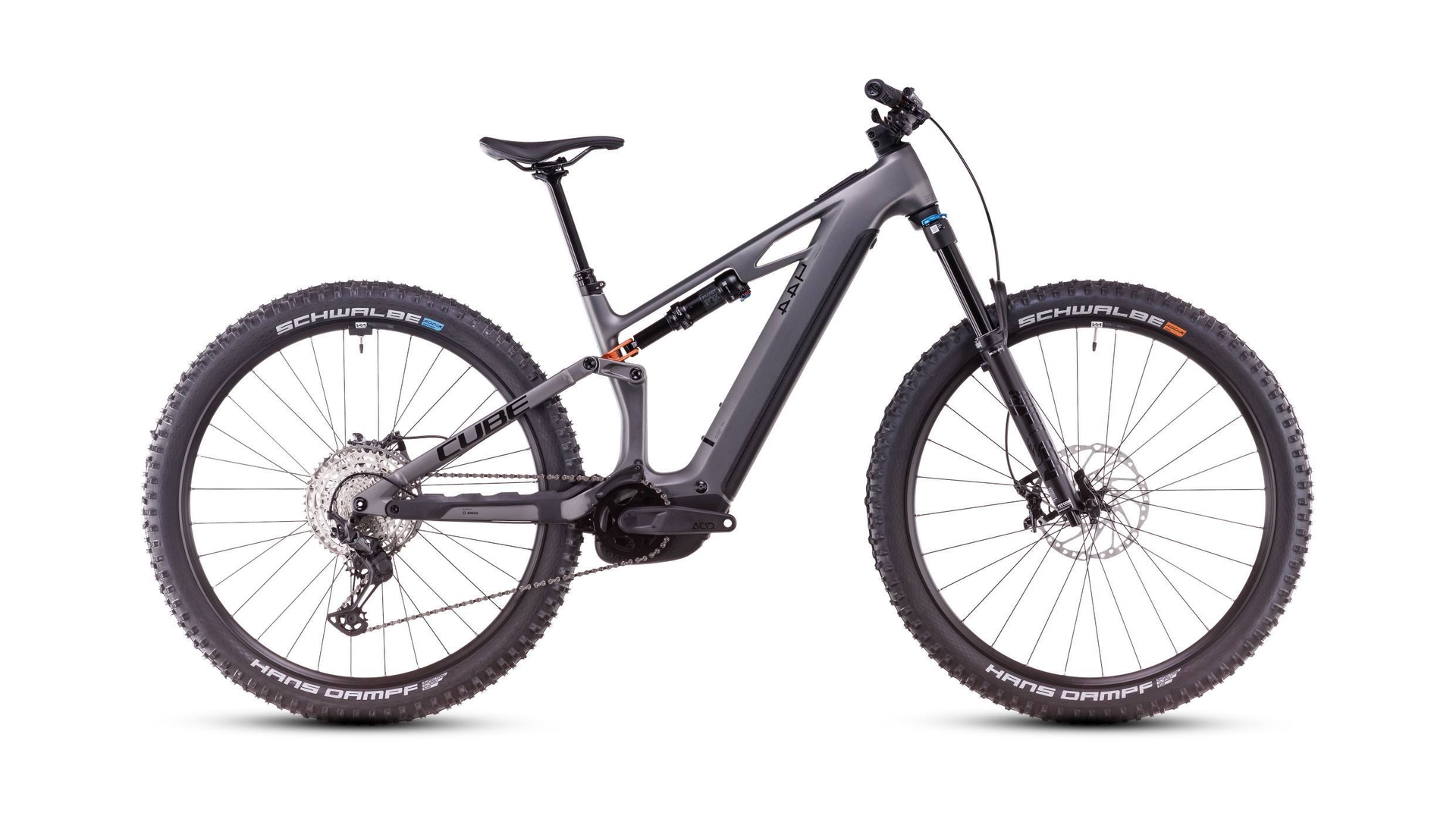 Main image of CUBE CUBE STEREO HYBRID ONE44 HPC SLX 800 SLABGREY/ORANGE 2025