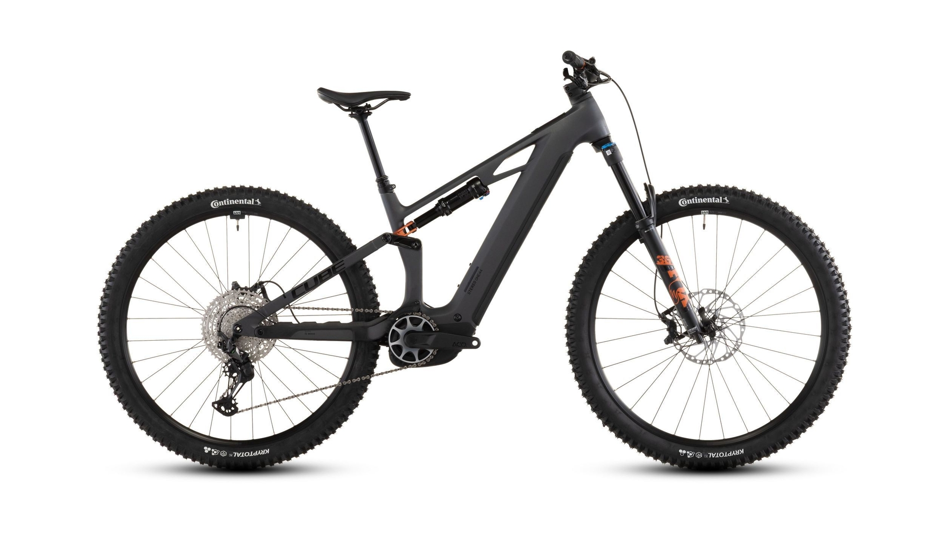 Main image of CUBE CUBE STEREO HYBRID ONE44 HPC SLX 800 SLABGREY/ORANGE