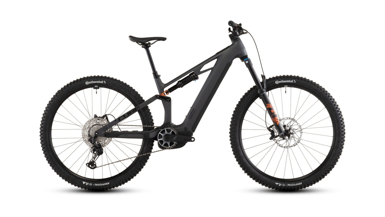 Main image of CUBE CUBE STEREO HYBRID ONE44 HPC SLX 800 SLABGREY/ORANGE