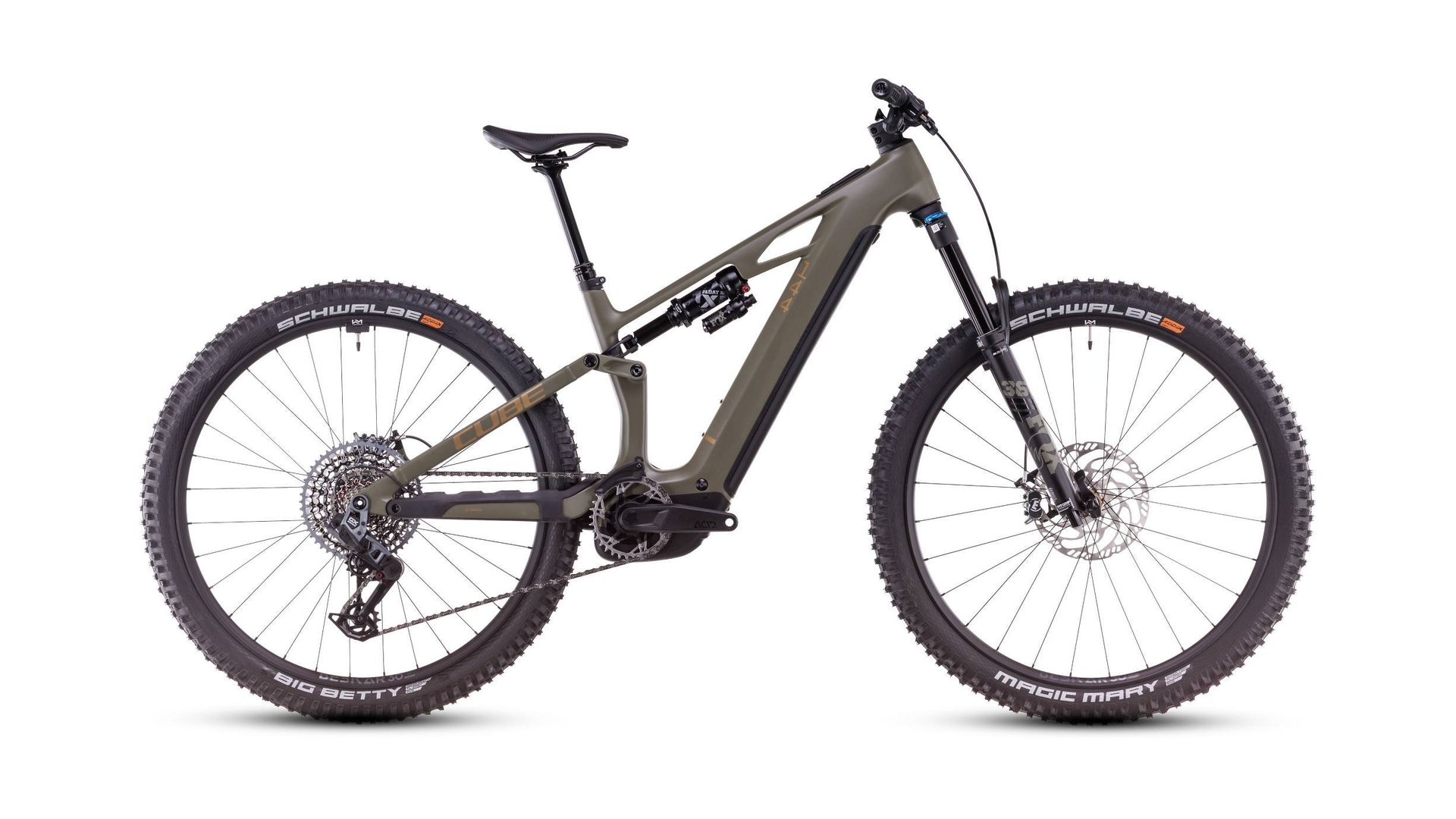 Main image of CUBE CUBE STEREO HYBRID ONE44 HPC TM 800 DUSTYOLIVE/GOLD 2025