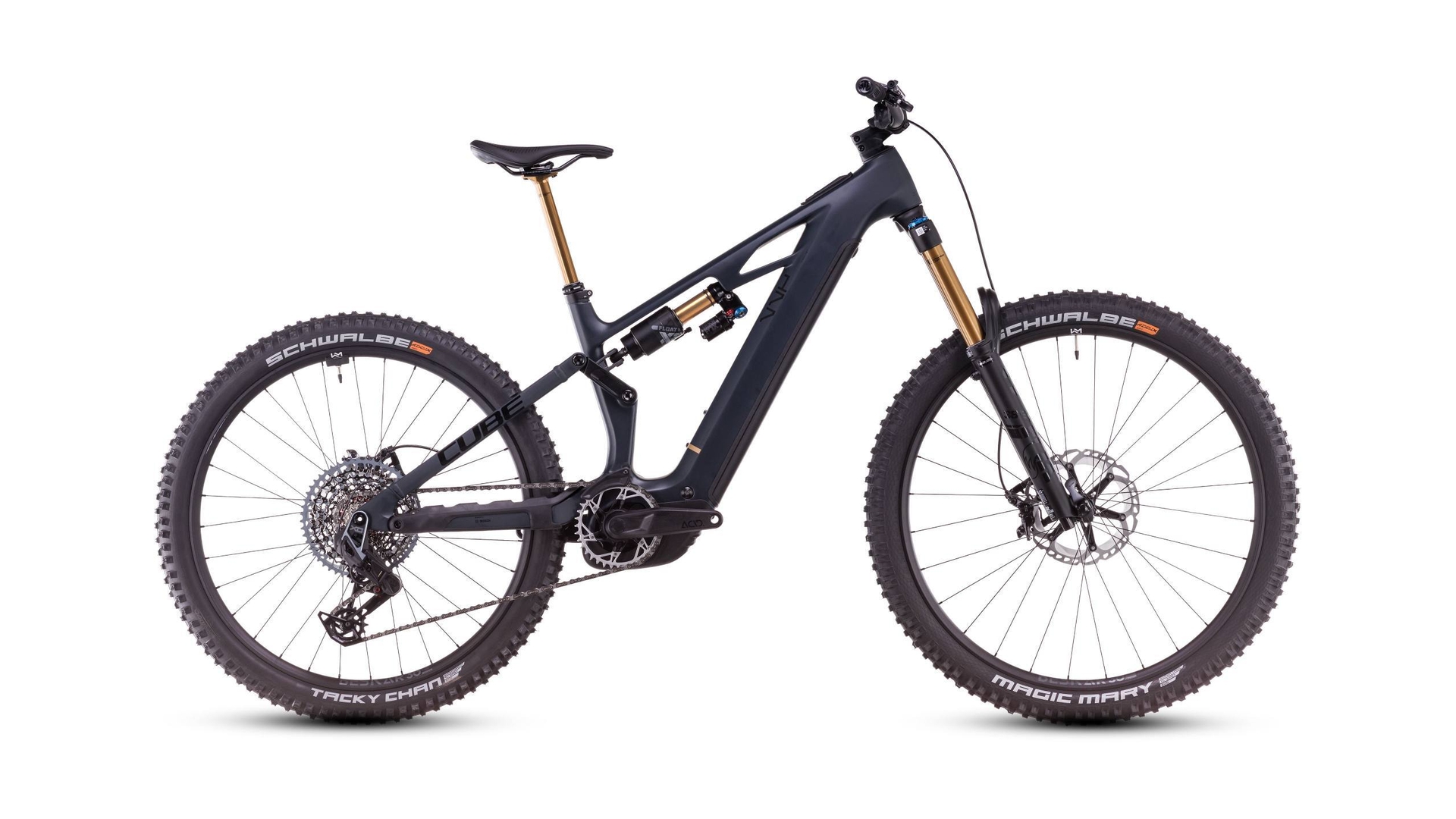 Main image of CUBE CUBE STEREO HYBRID ONE77 HPC AT 800 CARBON/GOLD 2025