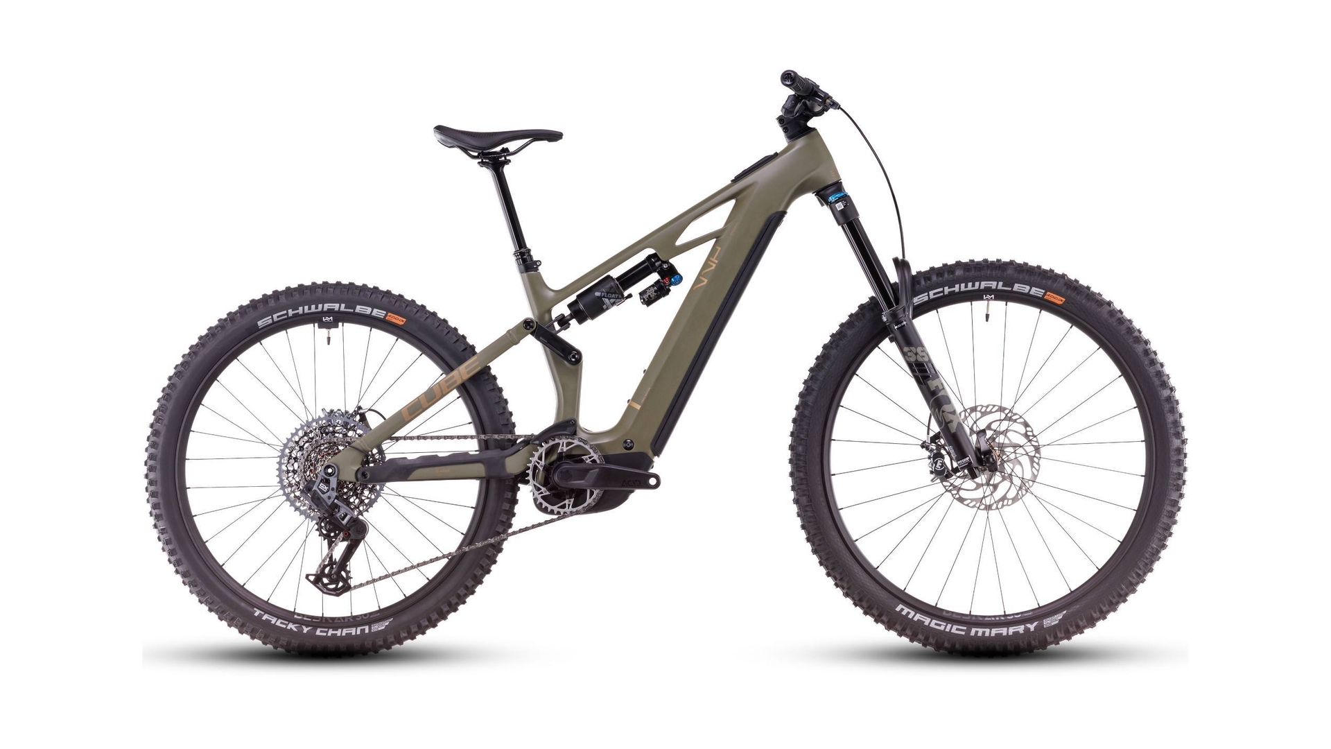 Main image of CUBE CUBE STEREO HYBRID ONE77 HPC TM 800 DUSTYOLIVE/GOLD 2025