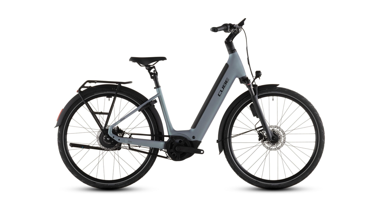 Main image of CUBE CUBE SUPREME HYBRID DELUXE SLX 600 SEAGREY/BLACK