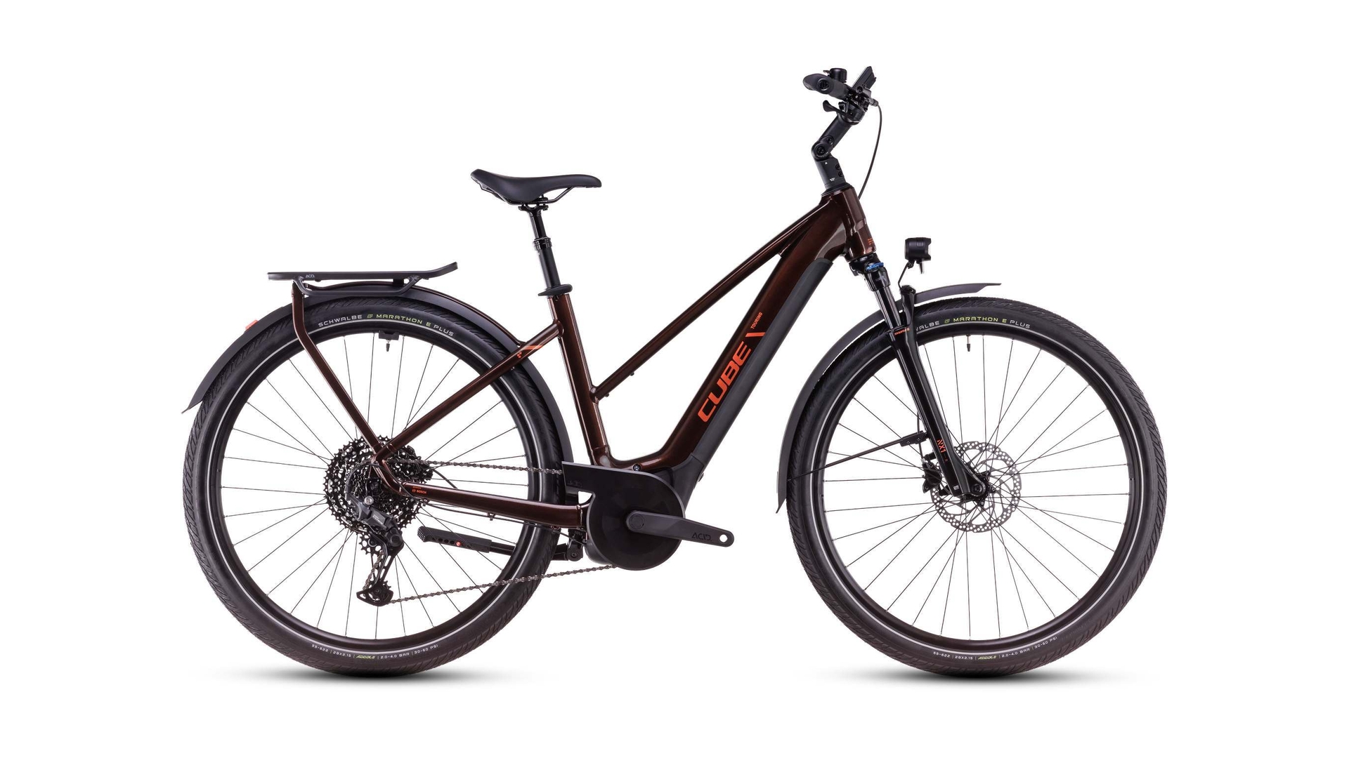 Main image of CUBE CUBE TOURING HYBRID PRO 625 CINNAMON/ORANGE 2025