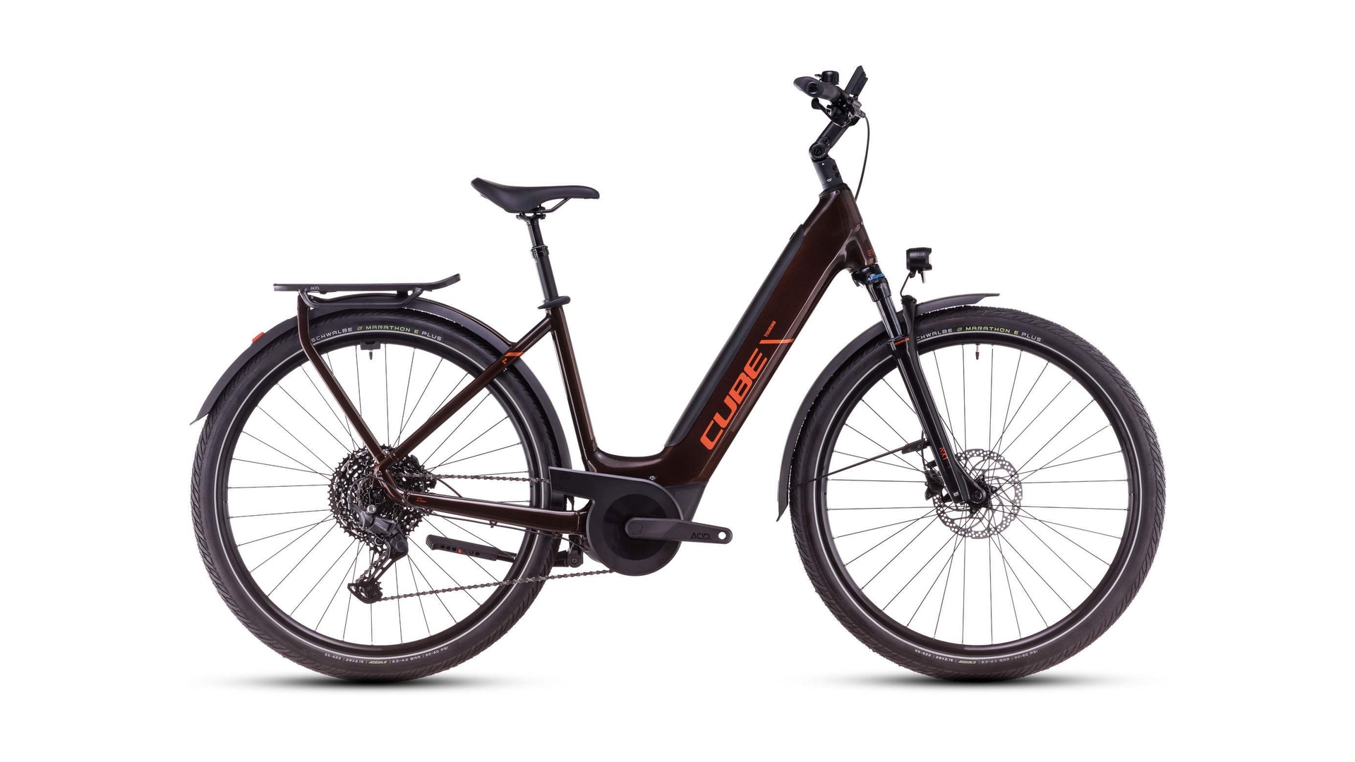Main image of CUBE CUBE TOURING HYBRID PRO 625 CINNAMON/ORANGE 2025