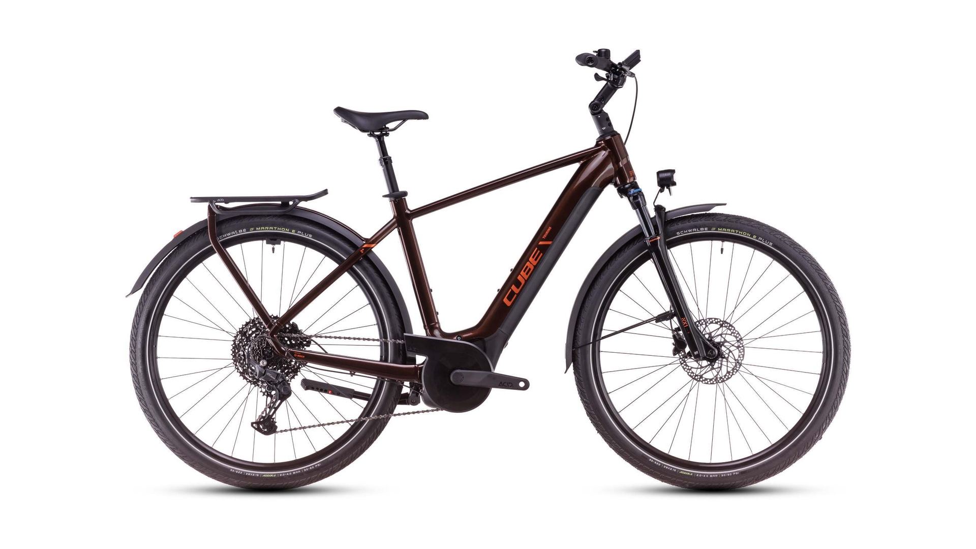 Main image of CUBE CUBE TOURING HYBRID PRO 625 CINNAMON/ORANGE 2025