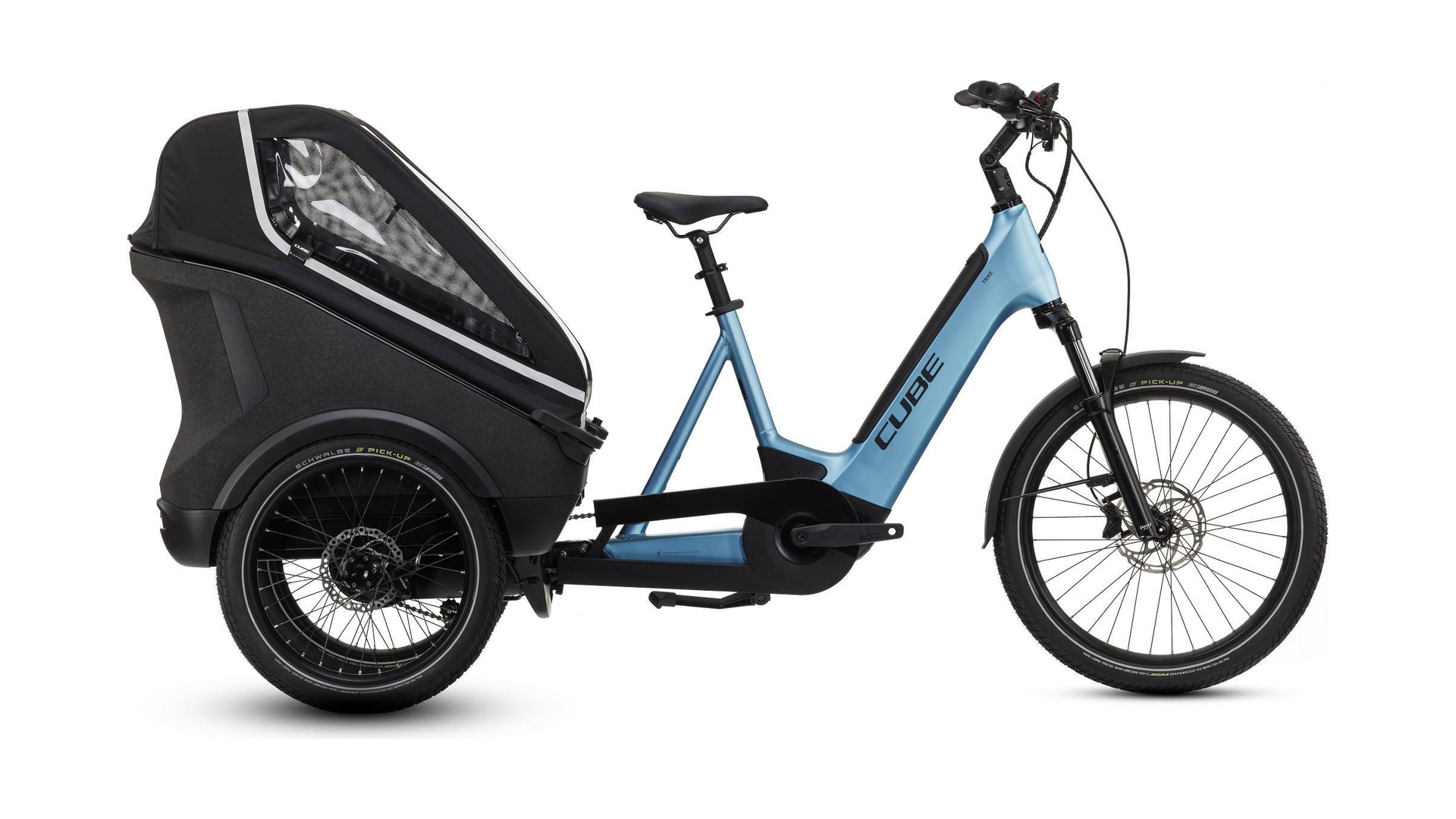 Main image of CUBE CUBE TRIKE FAMILY HYBRID 750 BLUE/REFLEX 2025